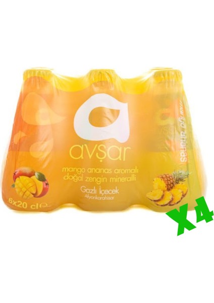 Mango Ananas Aromalı Soda 24'lü 200 ml