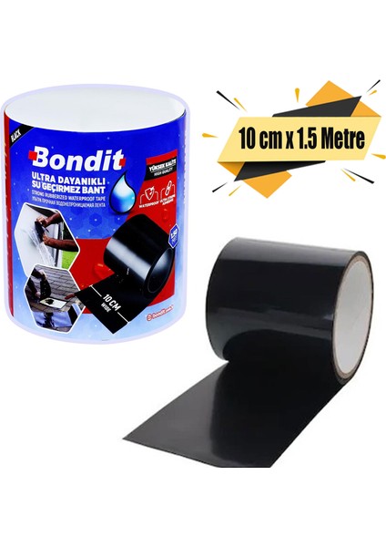 Tamir Bandı Suya Dayanıklı Su Geçirmez Sızdırmaz Bant 10 cm x 1.5 Metre
