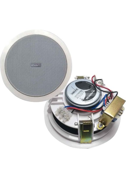 OSW-618 16 cm 15W Alçıpan Hoparlör Beyaz Trafolu