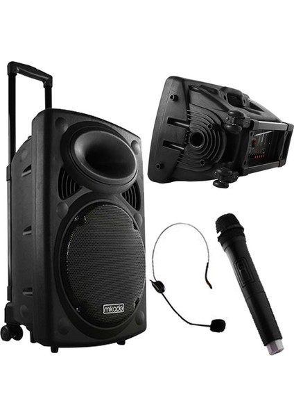 Mıkado MD-86KP Siyah Fm -Bt-1 El+1 Yaka Telsiz Mik-Seyyar-Portatif Anfi