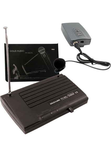 Gold Audıo FV-302 Vhf Tek Yaka Elsiz Mikrofon