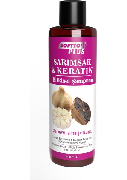 Sarımsak & Keratin Bitkisel Şampuan 400 ml