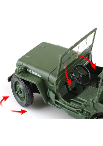685006 1/18 Askeri Jeep Oyuncak Araba Askeri Taktikler (Yurt Dışından)