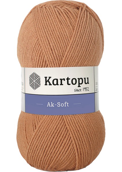 Aksoft K857 Karamel El Örgü İpliği 100 gr