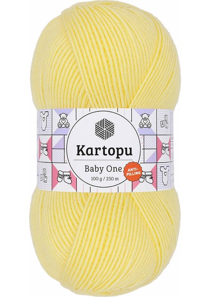 Baby One Açık Sarı K331 El Örgü İpliği 100 gr