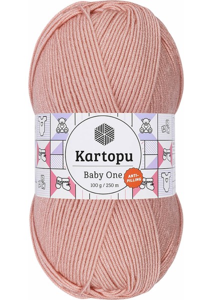 Baby One Pudra K258 El Örgü İpliği 100 gr
