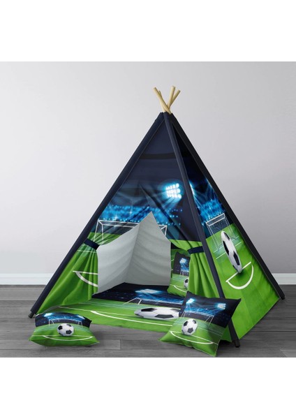 Dijital Baskılı Kızıldereli Çocuk Bebek Odası Oyun Çadırı Model: 050