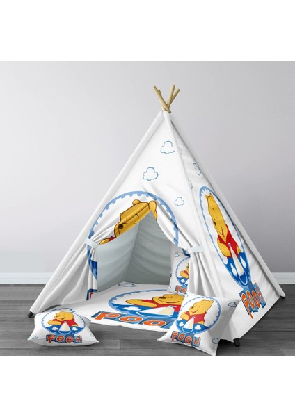 Dijital Baskılı Kızıldereli Çocuk Bebek Odası Oyun Çadırı Model: 117