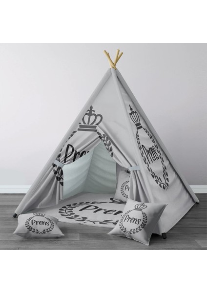 Dijital Baskılı Kızıldereli Çocuk Bebek Odası Oyun Çadırı Model: 231