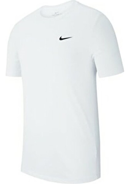 M Nk Df Tee Dfc Crew Solid Erkek Beyaz T-Shirt - AR6029-100