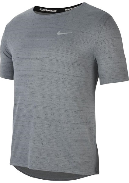 M Nk Df Miler Top Ss Erkek Gri T-Shirt - CU5992-084 modelleri