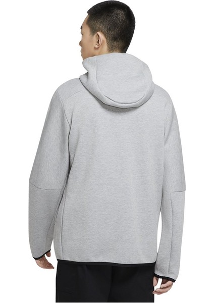 M Nsw Tch Flc Hoodie Fz Wr Erkek Gri Sweatshirt - CU4489-063 modelleri