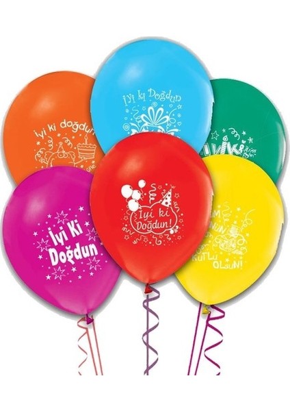 Iyiki Doğdun Baskılı Balon 10 Adet