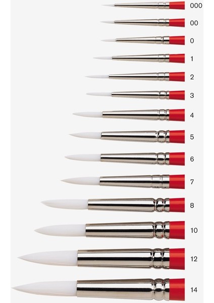 University 233 Serisi Kısa Sap Yuvarlak Fırça No:0 modelleri