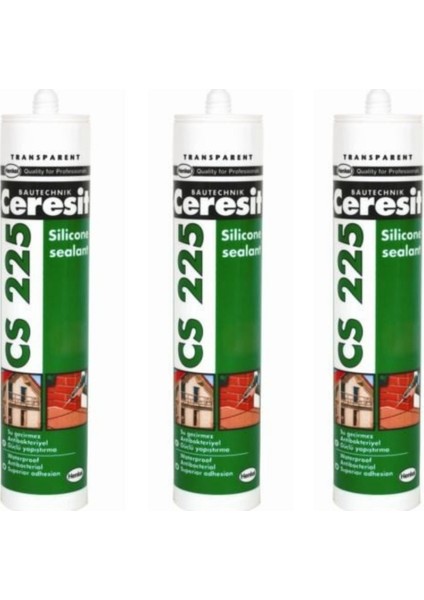 Ceresit CS225 Silikon Beyaz 280 gr 3'lü
