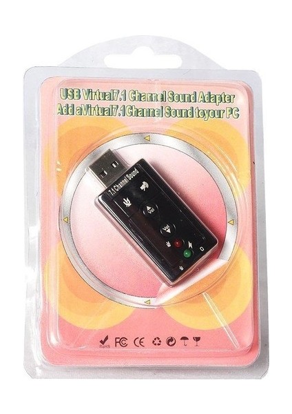 USB 2.0 Ses Kartı 7.1ch