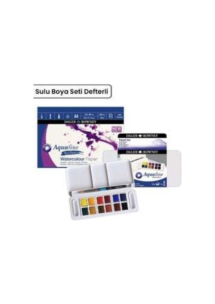 Aquafine Travel Set 12LI Plastik Kutu Defterli