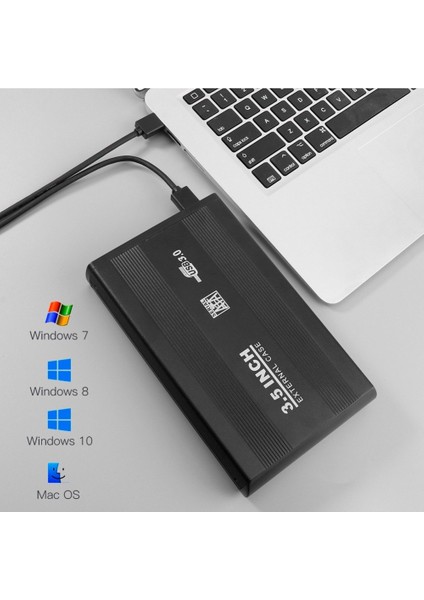 3.5" Sata USB 3.0 Harici Alüminyum Harddisk Kutusu