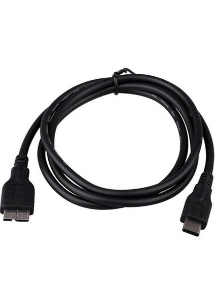 Type C USB 3.1 To Mikro USB B Harddisk Şarj ve Data Kablosu 1 Metre