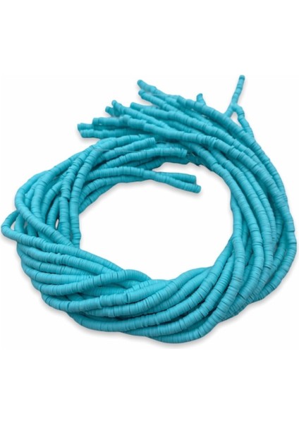 4mm Mavi Renk Polimer Kil Fimo Boncuk DIZISI,40CM Hamur Boncuk Fimo Dizi fiyatları