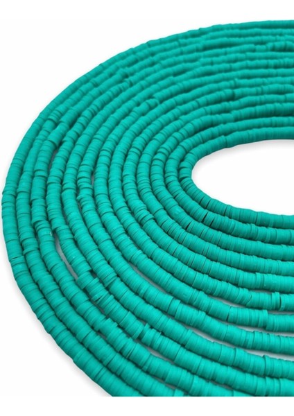 4mm Turkuaz Renk Polimer Kil Fimo Boncuk DIZISI,40CM Hamur Boncuk Fimo Dizi fiyatları
