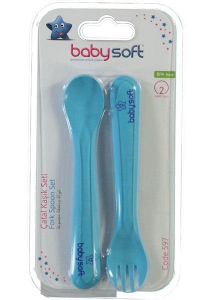 Çatal Kaşık Seti Mavi