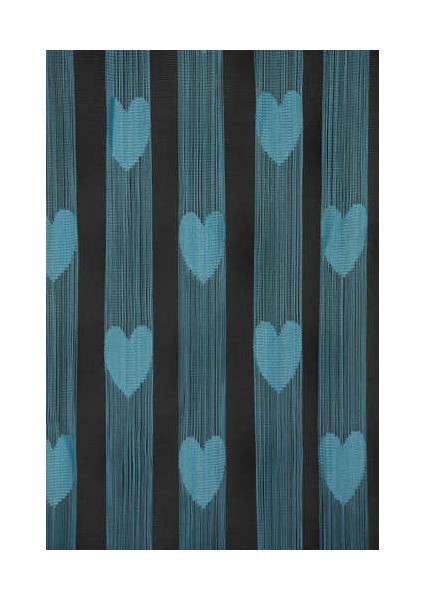 Kalpli Model Turkuaz Renk İp Perde Hazır İp Perde 300 x 280 cm. fırsatları