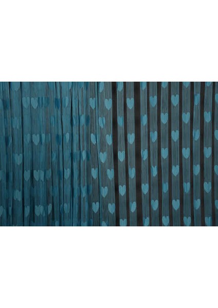 Kalpli Model Turkuaz Renk İp Perde Hazır İp Perde 300 x 280 cm. indirimleri