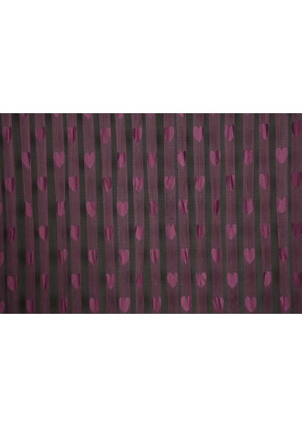 Kalpli Model Mor Renk İp Perde Hazır İp Perde 300 x 270 cm.