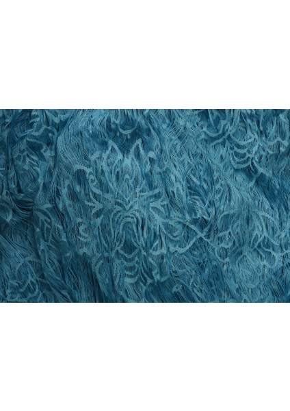 Örümcek Model Turkuaz Renk İp Perde Hazır Düğmeleri Dikilmiş İp Perde 300 x 280 cm. fırsatları