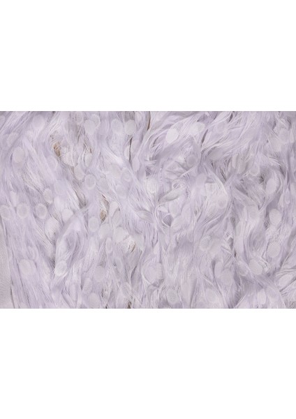 Küçük Puanlı Model Beyaz Renk İp Perde Hazır Düğmeleri Dikilmiş İp Perde 300 x 270 cm. indirimleri