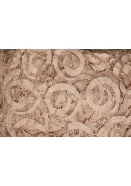 Vakko Model Vizon Renk İp Perde Hazır Düğmeleri Dikilmiş İp Perde 300 x 270 cm.