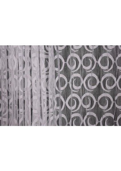 Vakko Model Beyaz Renk İp Perde Hazır Düğmeleri Dikilmiş İp Perde 300 x 270 cm. modelleri