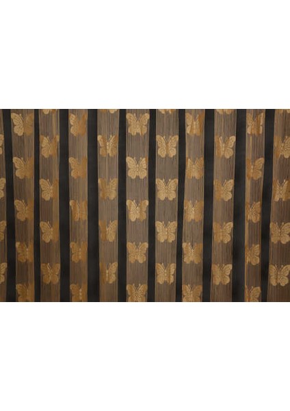 Kelebek Model Gold Renk İp Perde Hazır Düğmeleri Dikilmiş İp Perde 300 x 270 cm. modelleri
