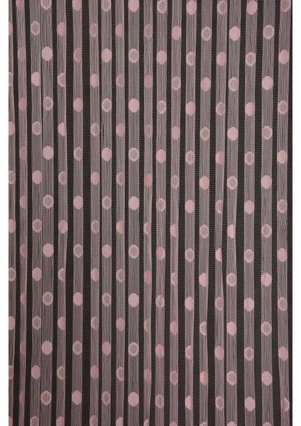 Küçük Puanlı Model Pembe Renk İp Perde Hazır Düğmeleri Dikilmiş İp Perde 300 x 270 cm. fiyatları