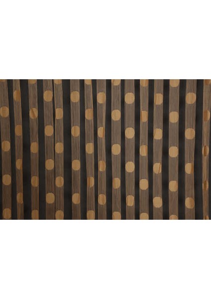 Puanlı Model Gold Renk İp Perde Hazır Düğmeleri Dikilmiş İp Perde 300 x 270 cm. modelleri