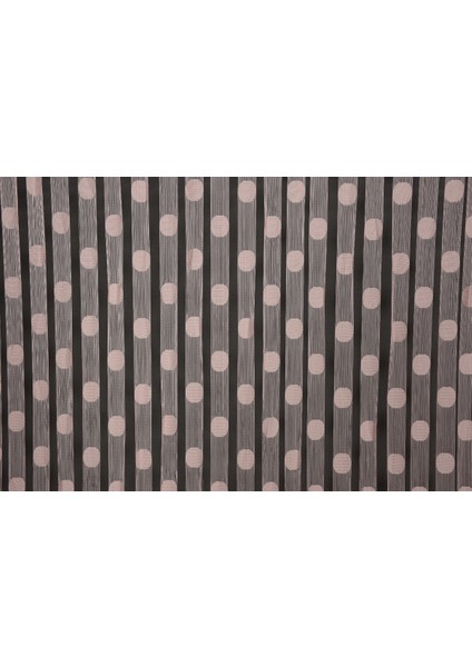 Puanlı Model Pudra Renk İp Perde Hazır Düğmeleri Dikilmiş İp Perde 300 x 280 cm. modelleri