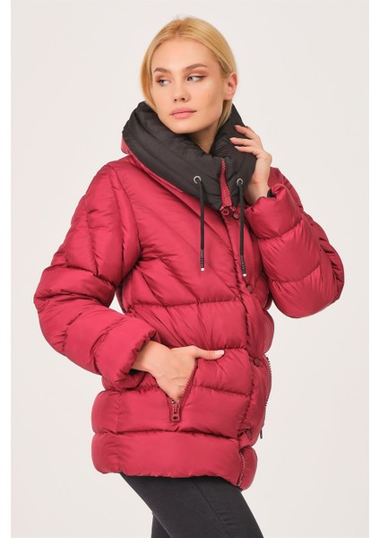 Z6683 Dewberry Kadın Mont-Bordo modelleri