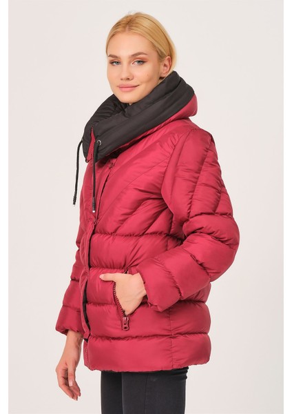Z6683 Dewberry Kadın Mont-Bordo indirimleri