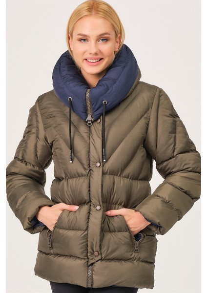 Z6683 Dewberry Kadın Mont-Haki fırsatları