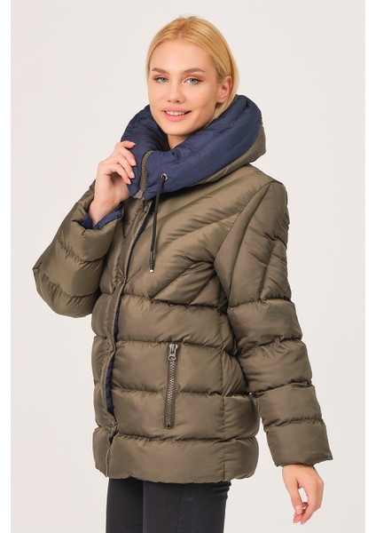 Z6683 Dewberry Kadın Mont-Haki indirimleri