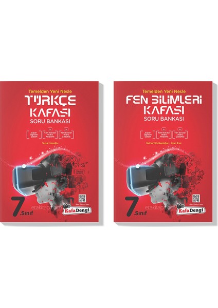 7.Sınıf Türkçe Fen Bilimleri Kafası Soru Seti 2022 (2 Kitap)