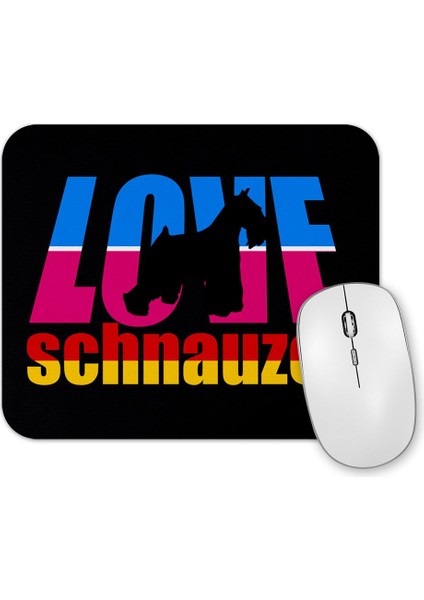 Love Schnauzer Mouse Pad