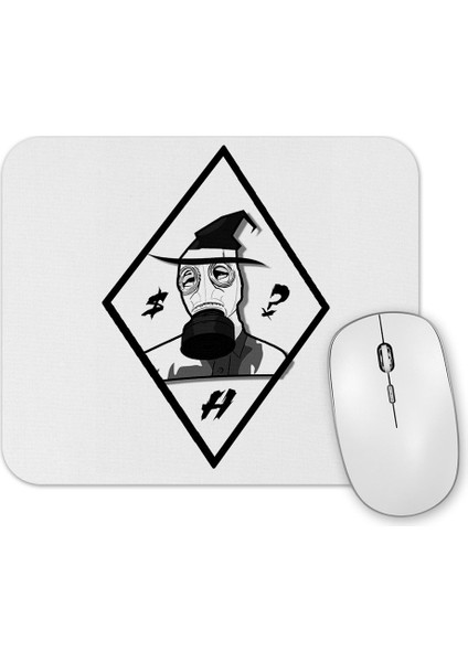 Gas Mask Hermetic Mouse Pad