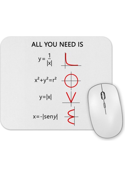 Love Matematica Mouse Pad