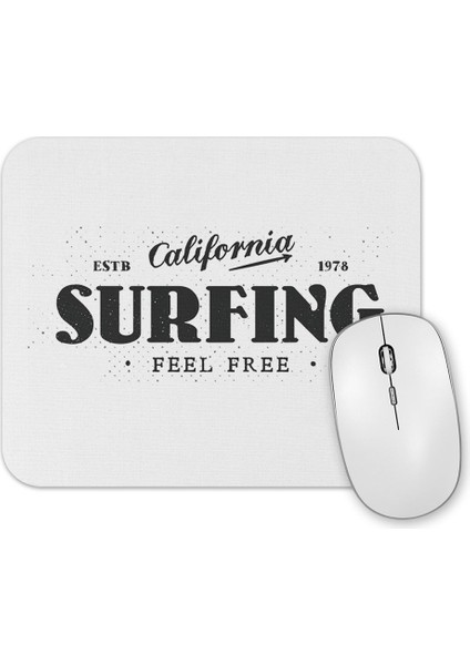 California Surfing Feel Free Mouse Pad