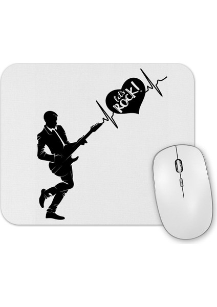 Baskı Dükkanı Rock Müzik Gitar Mouse Pad