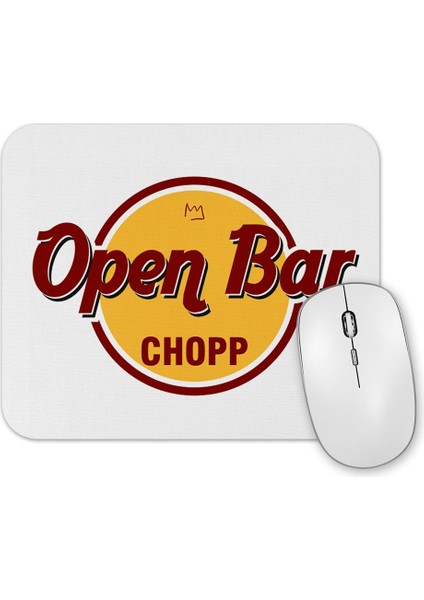Lion Open Bar Hard Rock Mouse Pad