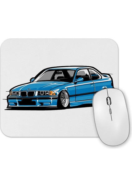 Bmw Stanced Out E36 Mouse Pad