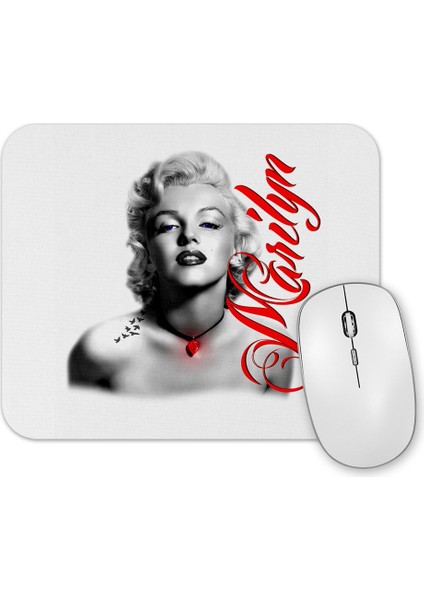 Red Marilyn Monroe Red Mouse Pad